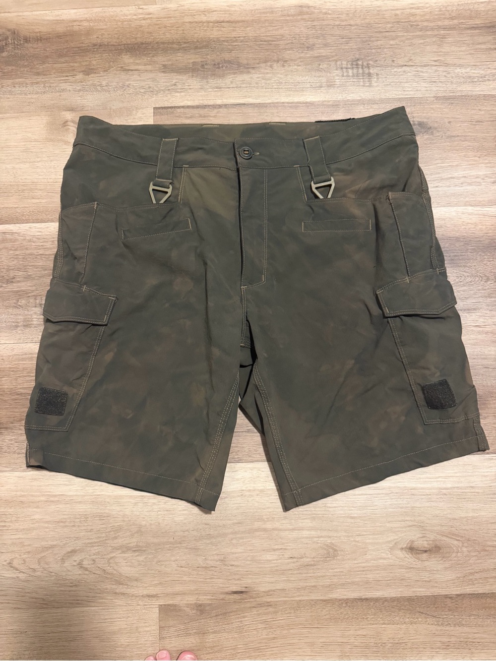 Prometheus Design Werx Shorts Men 38 Green Cano Cargo Ripstop US Made 10 Inseam